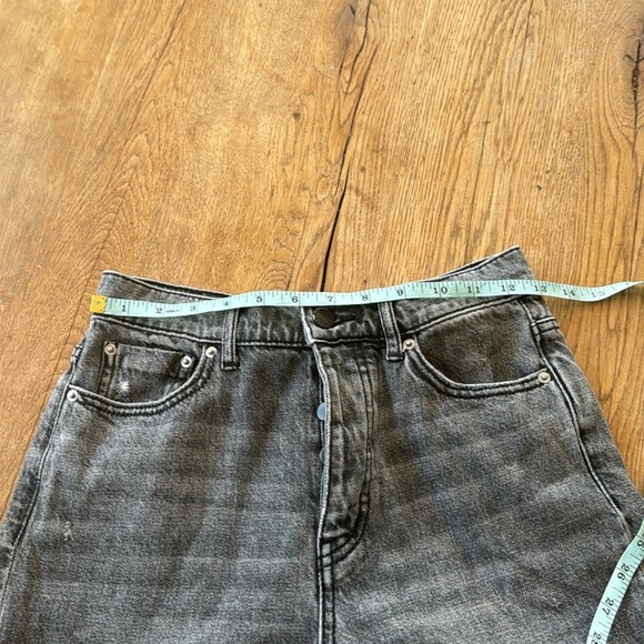 BDG SLIM STRAIGHT JEANS DISTRESSED BLACK WASHED - Picture 7 of 9